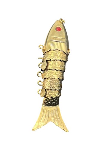 Articulated movable gold tone
